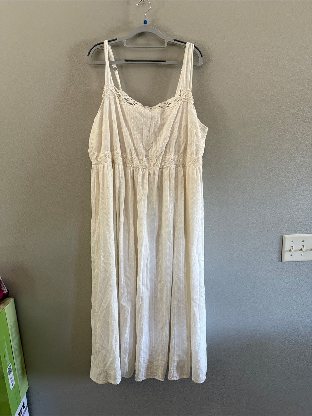 torrid Cream Lace-Trim Maxi Dress